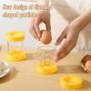 Sbuccia Uova per Uova Sode Strumento Compatto per Bucherellare le Uova Rimuovi Guscio Facile per Uova Ripiene e Preparazione Colazione Gadget da Cucina Salvaspazio