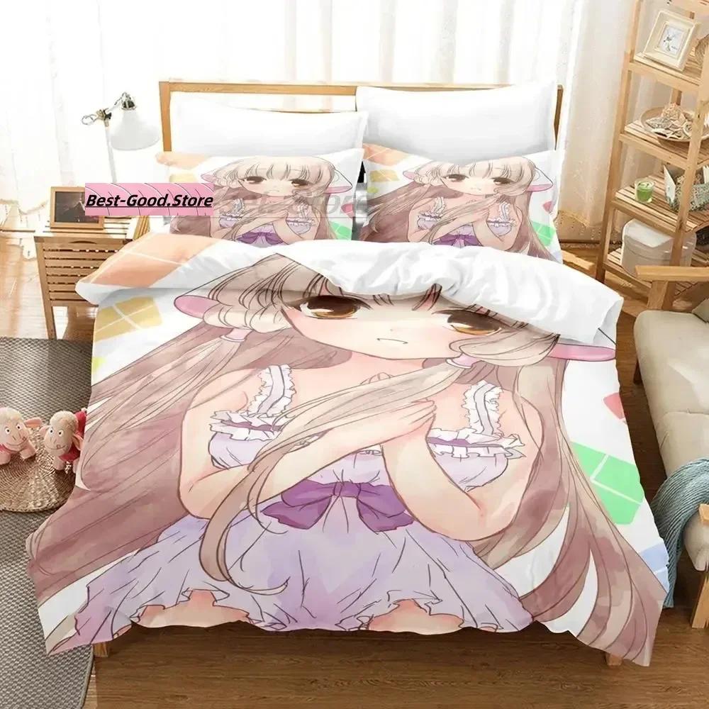 Top New Chi Chobits Bedding Set Printed Bed Set With Pillowcase Bed Duvet Cover Soft Queen King Size Bedclothes Home