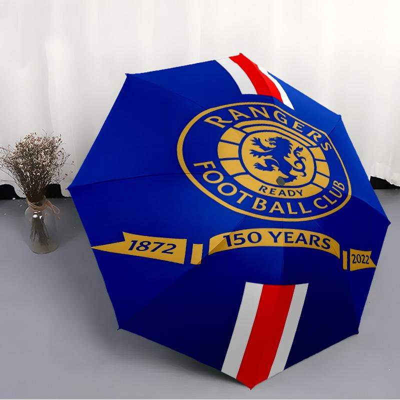 1pc Glasgow Rangers Umbrella, Sun Protection, And UV Shielding. It Has Eight Sturdy Ribs for Outdoor Use And Perfect As a Holiday Gift