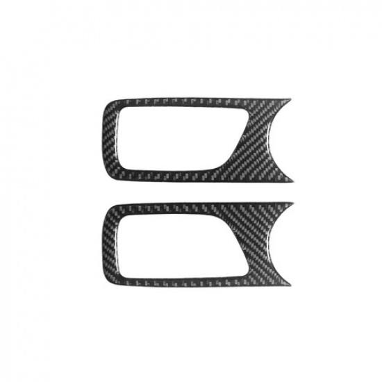 Carbon Fiber Interior Front Door Handle Cover Trim For Toyota Tacoma 2012-15