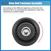 Drive Belt Tensioner Assembly Accessory Idler Pulley No.6612003170/A0002020919/059903341J for Jeep Grand Cherokee 2014-2019 Black Metal Auto