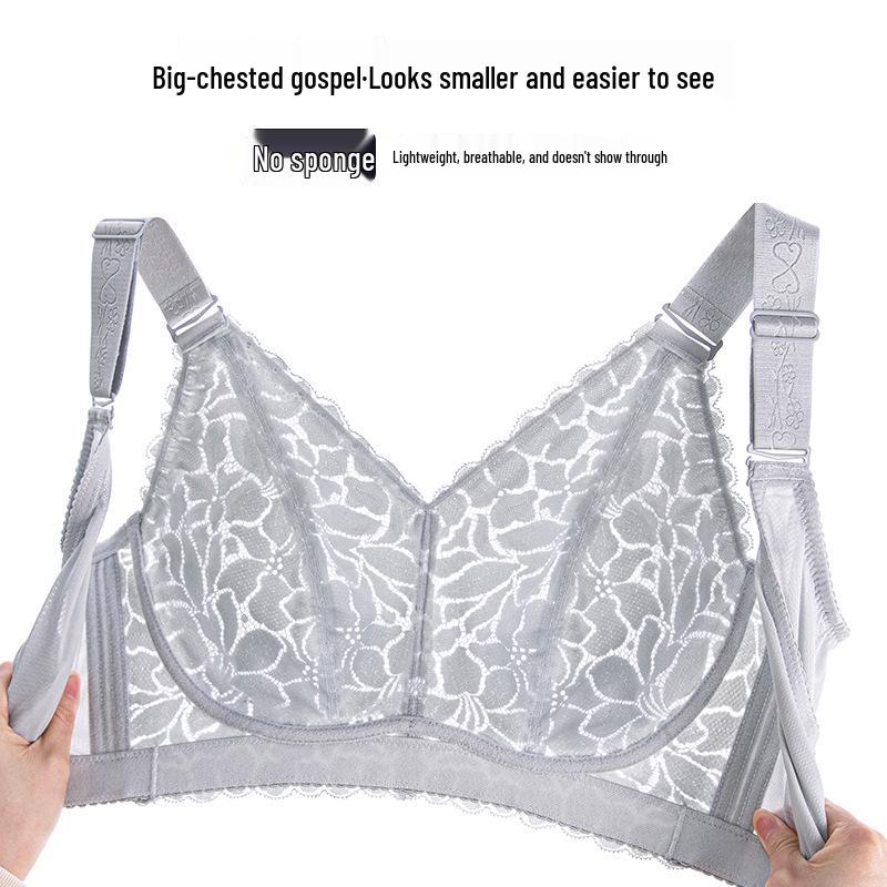 Verstellbarer kabelloser Übergrößen-BH: Schlankmachend, Stützend, Anti-Hängend, Ultradünnes Design für einen minimierten Brust-Look