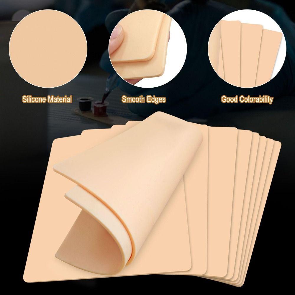 Double Sides Tattoo Practice Skin Blank Training Tattoo Skin Soft Fake Skin  For Permanent Makeup