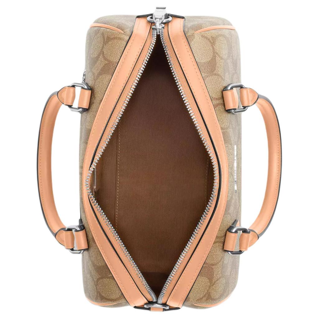 Coach Rowan 26 Vintage Floral Zip Closure Coated Canvas And Recycled Leather Tote Crossbody Bag Medium Women bags CS188-SVX1W