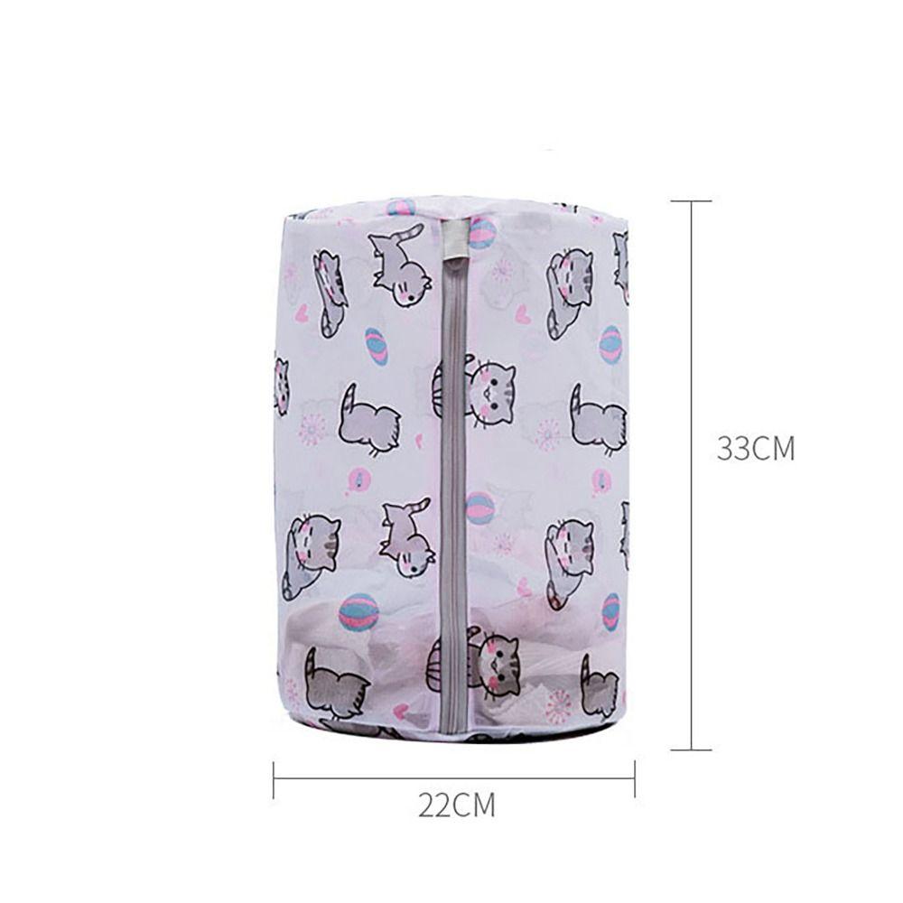 Cat Print Washing Bag Large Capacity Storage Bags Convenient Laundry Basket  Household
