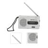 Radio de poche portable AM FM compacte fonctionnant avec 2 piles AA avec écouteur pour une utilisation à la maison et en extérieur Radio, Radio à piles, Lecteur, Piles, Prise,
