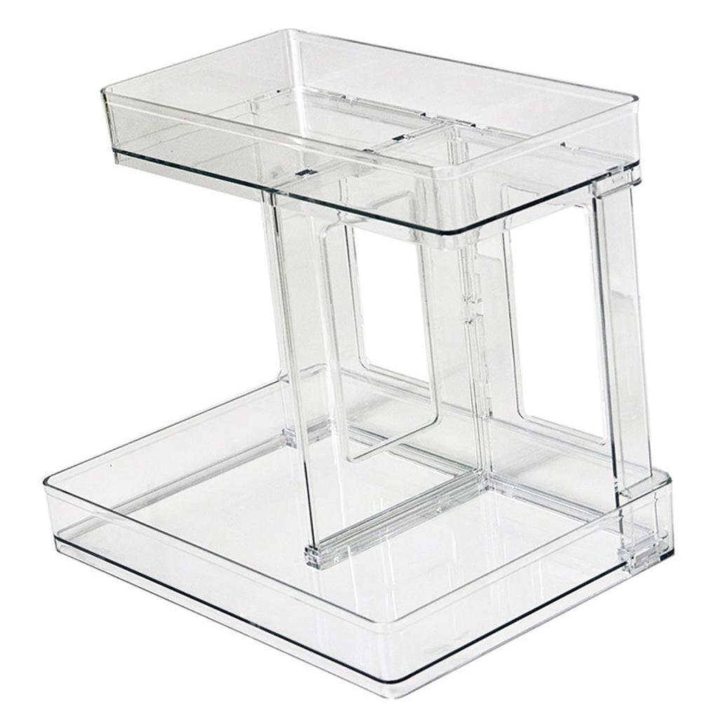 Double Layers Desktop Storage Rack Modern   Makeup Shelf   for Vanity Bathroom