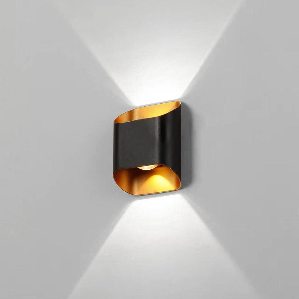 IP65 LED Wall Lamp Outdoor Waterproof Up and Down Wall Light Aluminum AC86-265 Indoor Bedroom Living Room Stairs Wall Lights