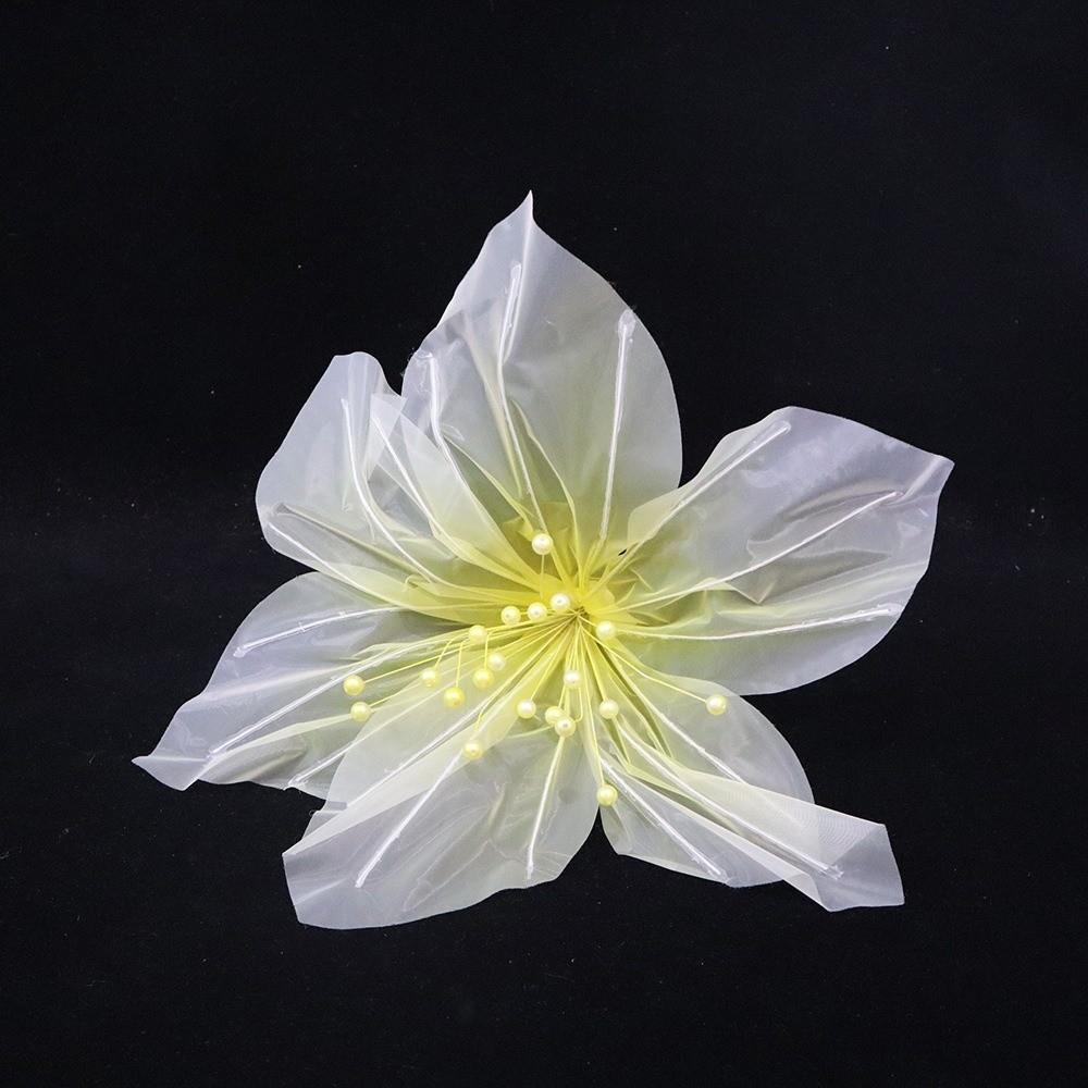 Transparent Silk Silk Yarn Lily Flower 55cm Flower Diameter Wedding Road Lead Flower