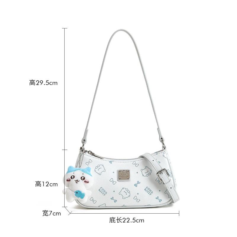 

Pink shoulder bag new casual bag genuine cute cartoon cherry blossom powder messenger bag