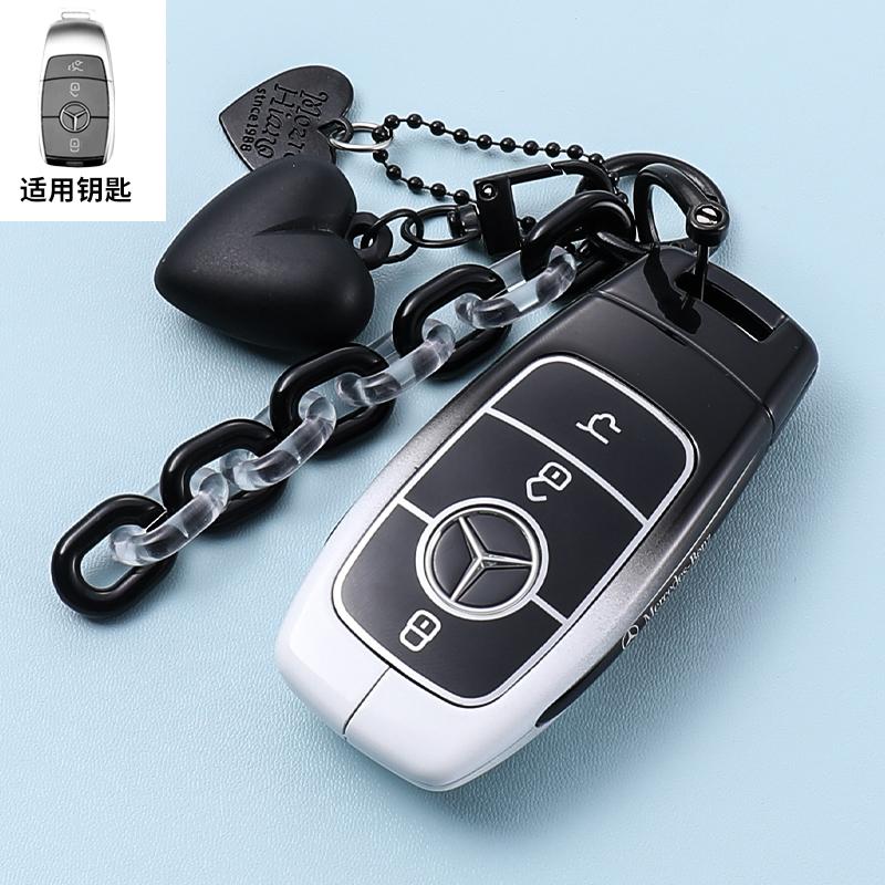 TXF4   Golden TPU Car Key Case Cover For Mercedes Benz E S G Class GLC CLE CLA GLB GLS W177 W205 W213 W222 X167 AMG E200 E260 Shell Fob