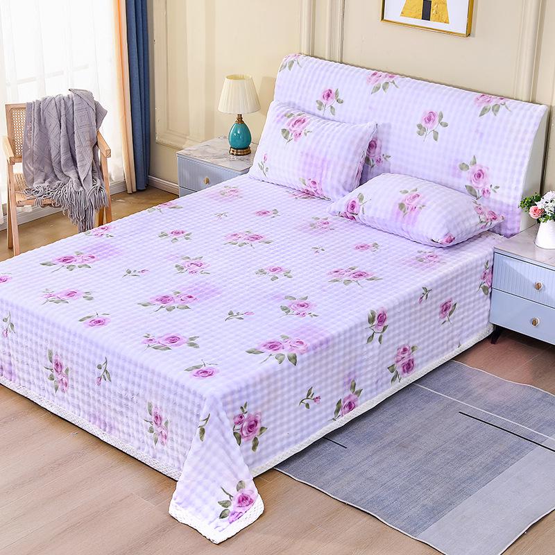 

Winter Thickened Cartoon Fleece Bed Sheet & Pillowcase Set 120x70cm Headboard Cover