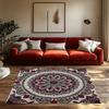 Boho Area Rug Non Slip Washable Indoor Outdoor Carpet Persian Style Home Decor Living Room Floor Mat Modern Abstract Design