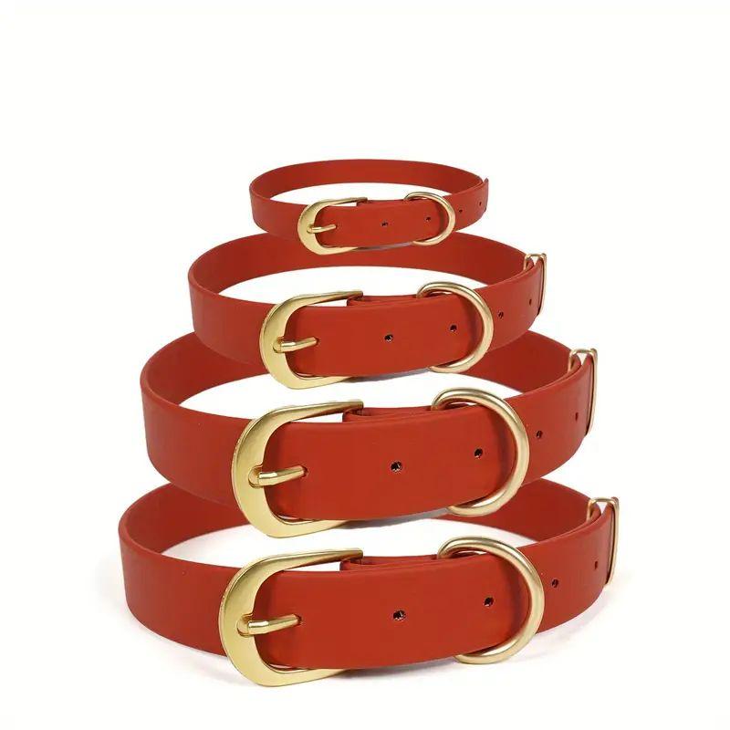 Waterproof Dog Collar,Quick Release Buckle,Odor-Proof Easy to Clean High Performance Fits Small Medium or Large Dogs