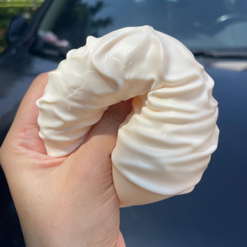 Tabas Squishy Kokosölcreme Rollkuchen Fidget Spielzeug Weiche Cremrolle Tragbarer Squishy Knet-Stressabbau Angstabbau Spielzeug