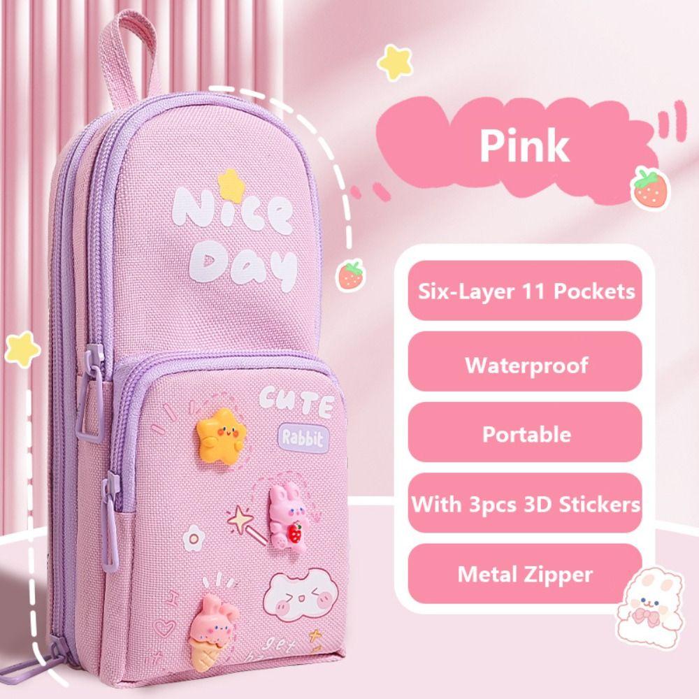 

Шкільний рюкзак Тип Пенал Панда/Астронавт Сумка для зберігання Мультяшна коробка для ручок Подарунок для студента 04