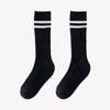 1 Pair Fashion School Sock for Kids Boy Girl Simplicity Solid Color Striped Calf Sock for ChildrenSpring Autumn Soft Cotton Sock