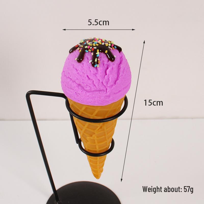 PVC Faux Ice Cream Cone for Display & Play