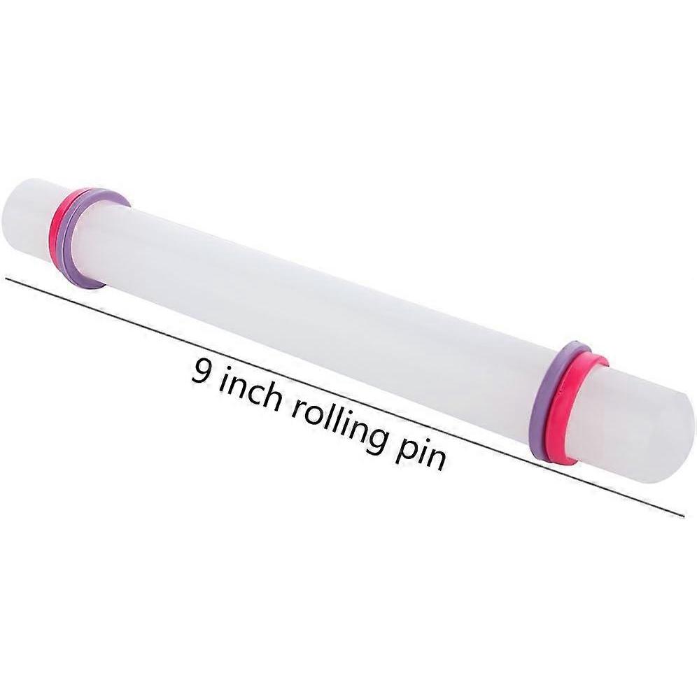 Marshmallow Fondant Cake Decorating Hand Tool 12 Pcs Sugarcraft Gumpaste Icing Smoother Rolling Pin Trimmer Cutter