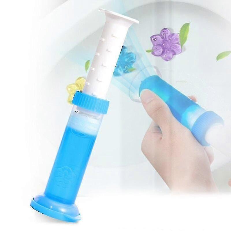 6 Stück Toilettenreiniger Blume Blume Aromatisch Toilettengel Toiletten-Deodorant-Reiniger Toiletten-Duft Haushalts-Aromatischer Reiniger