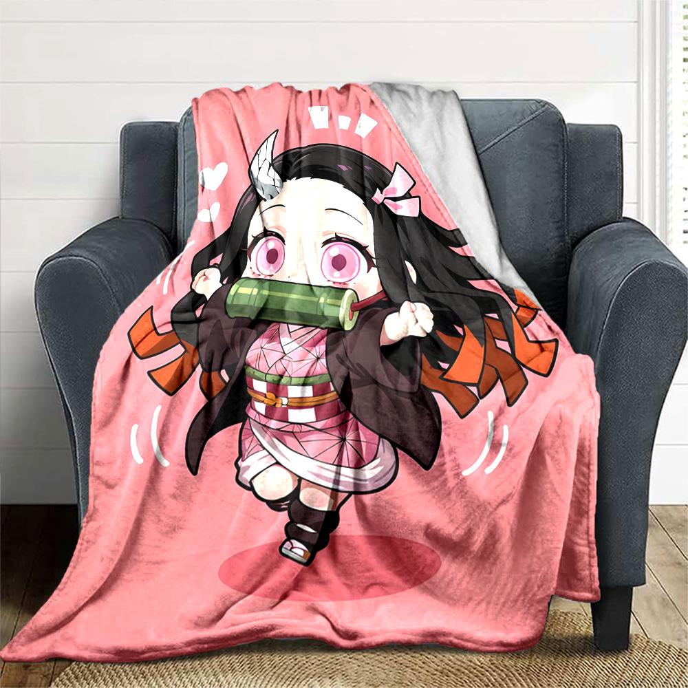 1pc Nezouko Blanket, Gift, for Men and Women, Soft Blanket, Good for Sofa Bed Couch Travel, Lightweight Flannel Blanket