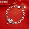 925 Sterling Silver Tree-Shaped Bracelet Fashion Jewelry