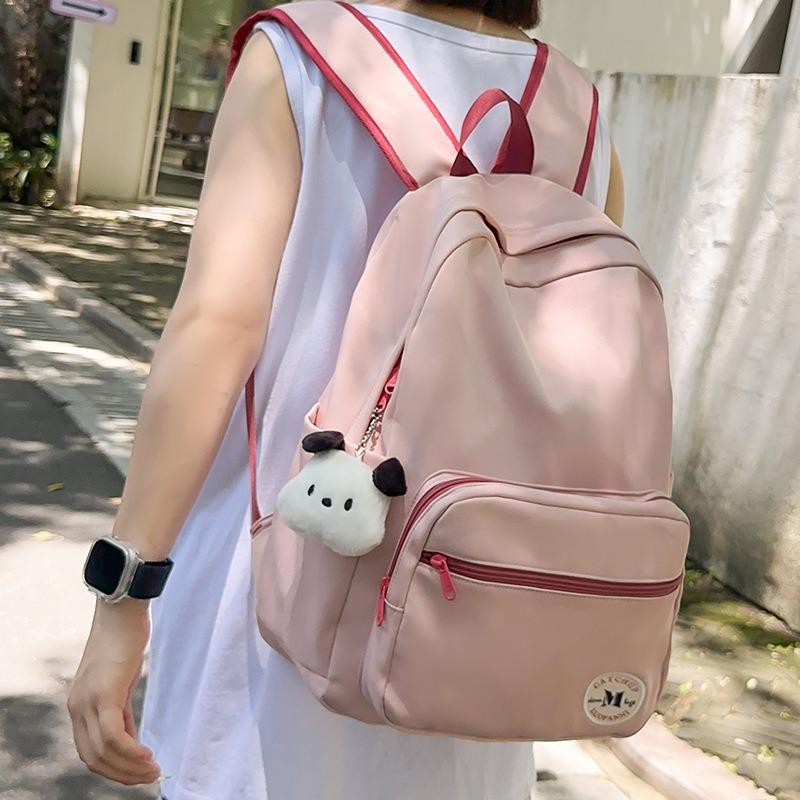 School bag backpack junior high school student large-capacity campus leisure school bag nylon outdoor simple sports travel backpack computer bag