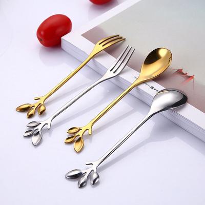 Stainless Steel Tea Coffee Spoon Ice Cream Sugar Flatware Sliver Gold Dessert Spoon Dinner Tableware