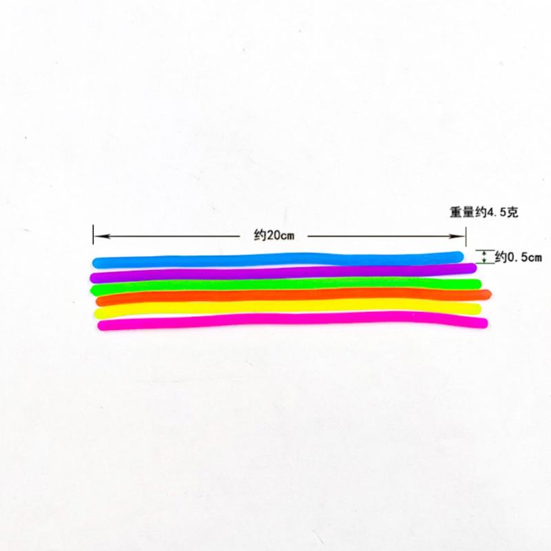 23*08Cm New Squeeze Toys - Simulated Noodle Soft Rubber Elastic Stress Relief Toys - Stress Relief Pressure Release Gifts