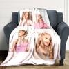 Pink Elegance Collage Blanket Soft Throw Blanket For Home Bedroom Bed Sofa Travel Office Solid Christmas Blanket