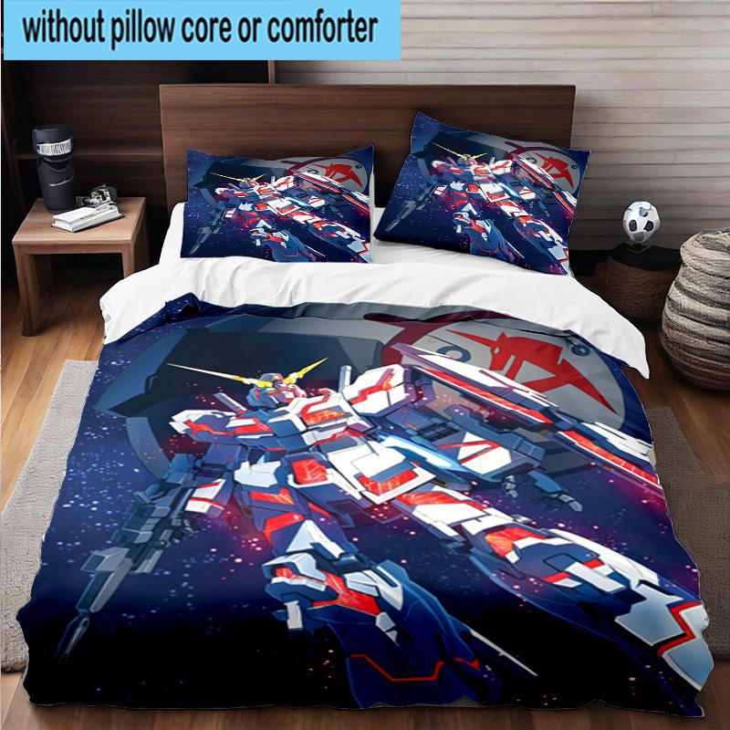 3PCS Mecha Armor Robotic Design 3pcs Bedding,Including 3PCS Duvet Cover And 2pcs Pillowcases Perfect for Christmas,Ideal for Bedroom, Dormitory