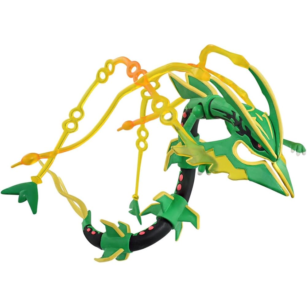 Pokemon Moncolle Mega Rayquaza Collectible Figure Green 10cm