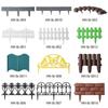 Green Plastic Spliced Garden Picket Fence