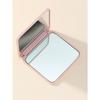 Minimalist Portable White Square Folding Mirror,Makeup Tools Gifts For Women