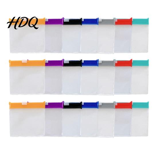 Small Essentials Organizer Slide Lock Medicine Bags Compact Travel Pill Pouch Set Container for Office Reusable EVA Waterproof Storage Bag