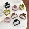 Small Hair Claw Clips Women Girls Square High Ponytail Clip Clamp Korean Simple Matte Non Slip Hair Styling Accessories