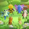 Educational Animal Finger Puppets Role Play Butterfly Bee Puppets  Teaching Shows