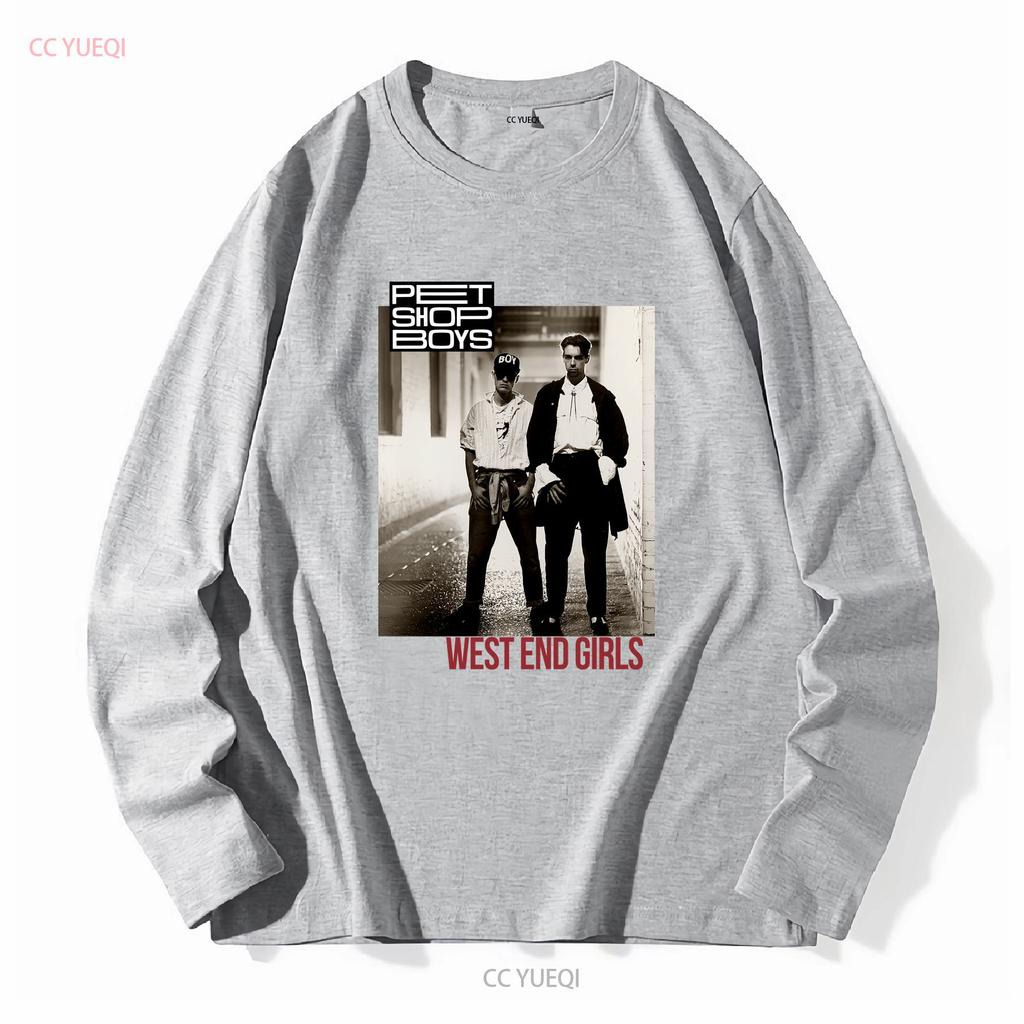 Pet Shop Boys West End Girls T-shirt Nera Tutte le Taglie S 2345XL manica lunga o corta vintage Lavata Versatile uomo