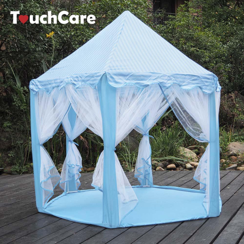 Six Angle Pink Princess Castle Gauze Tent House Girl Children Large Indoor Outdoor Toy Game