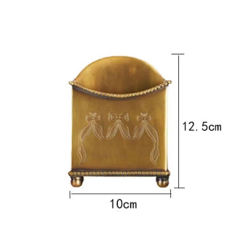 

Retro Brass Tissue Box Creativity Relief Decorative Restaurant Napkin Holder Hotel Front Desk Tissues Organizer Home Decoration