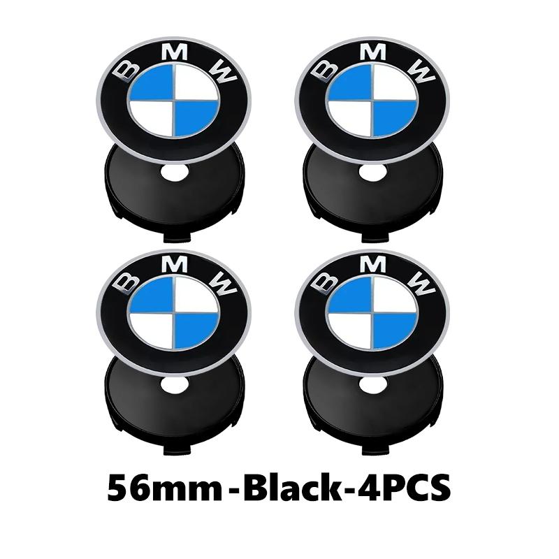 4PCS 56mm Car Badge Wheel Center Cover Stickers Hub Caps Decal For BMW X1 X3 E39 E46 E30 E36 E87 E60 E90 F26 G02 E70 F15 E53 G05