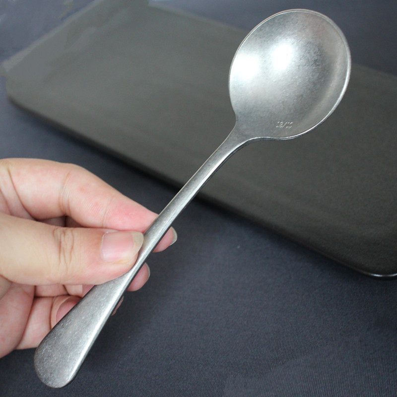 304 Stainless Steel Spoon, Antique-Style Dining Spoon, Soup Spoon, Household Dining Spoon, Creative Long-Handled Spoon, Japanese-Style Tableware