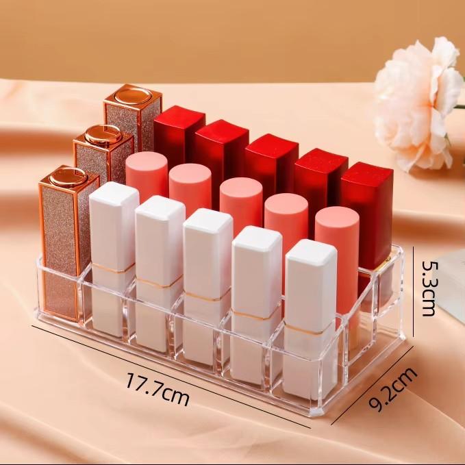 Multifunktionale Lippenstiftständer-Hülle, Make-up-Organizer, Aufbewahrungsbox, Lippenstift-Display-Ständer, Kosmetik-Schmuck-Organizer-Box