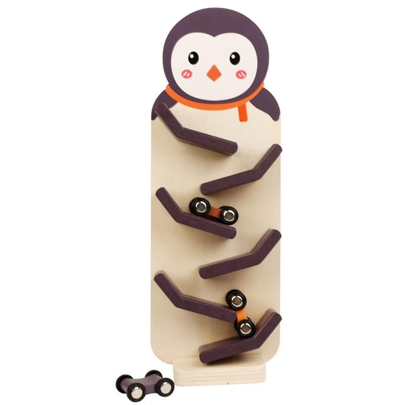 Kids Glide Car Track Toy – Inertia-Powered Racing Set with Multiple Cars, Educational STEM Toy for Toddlers Christmas Gifts