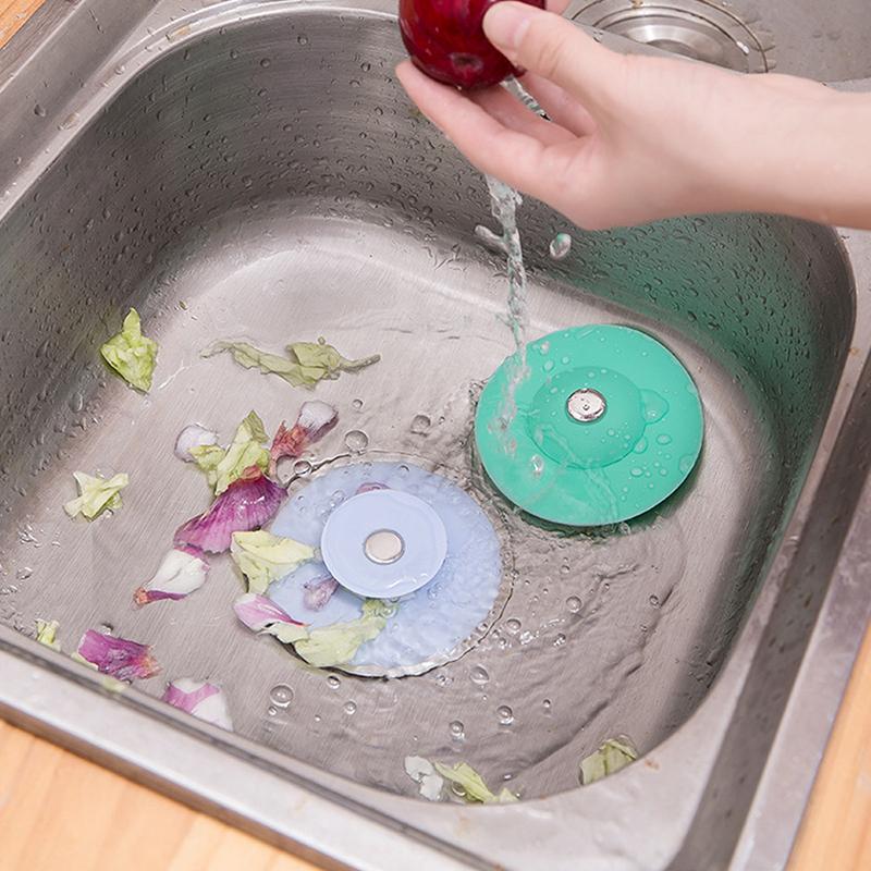 Hair Catcher Kitchen Sink Drain Plugs Strainers Bath Drain Stopper Drain Plug KTY