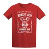 Worlds Best Dad No1 Unisexs Tshirt Gift For Dad Fathers Day Present Tshirt Top