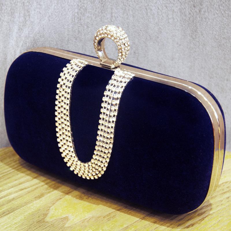 Rote Flanell Strass Tasche Samt Abendtaschen Crossbody Elegante Party Clutch Bling Schulter Damen Tasche Diamant Handtasche
