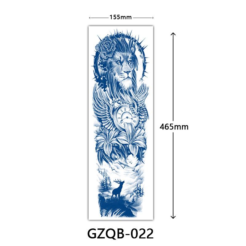 Herbal Tattoo Stickers, Semi-Permanent Tattoo Stickers, Herbal Juice Full Arm Tattoo Stickers