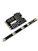 M.2 A+E To NVME SSD Adapter A/E Key To M Key PCIE 4.0 Riser Card W/ Bracket M2 WIFI Interface for Laptop Mainboard SSD 2280