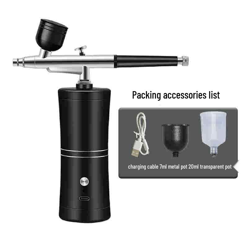 Портативный беспроводной аэрограф для увлажнения лица и распылитель пудры